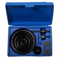 Набор кольцевых пил по дереву 19-127 мм, 12 насадок  картинка